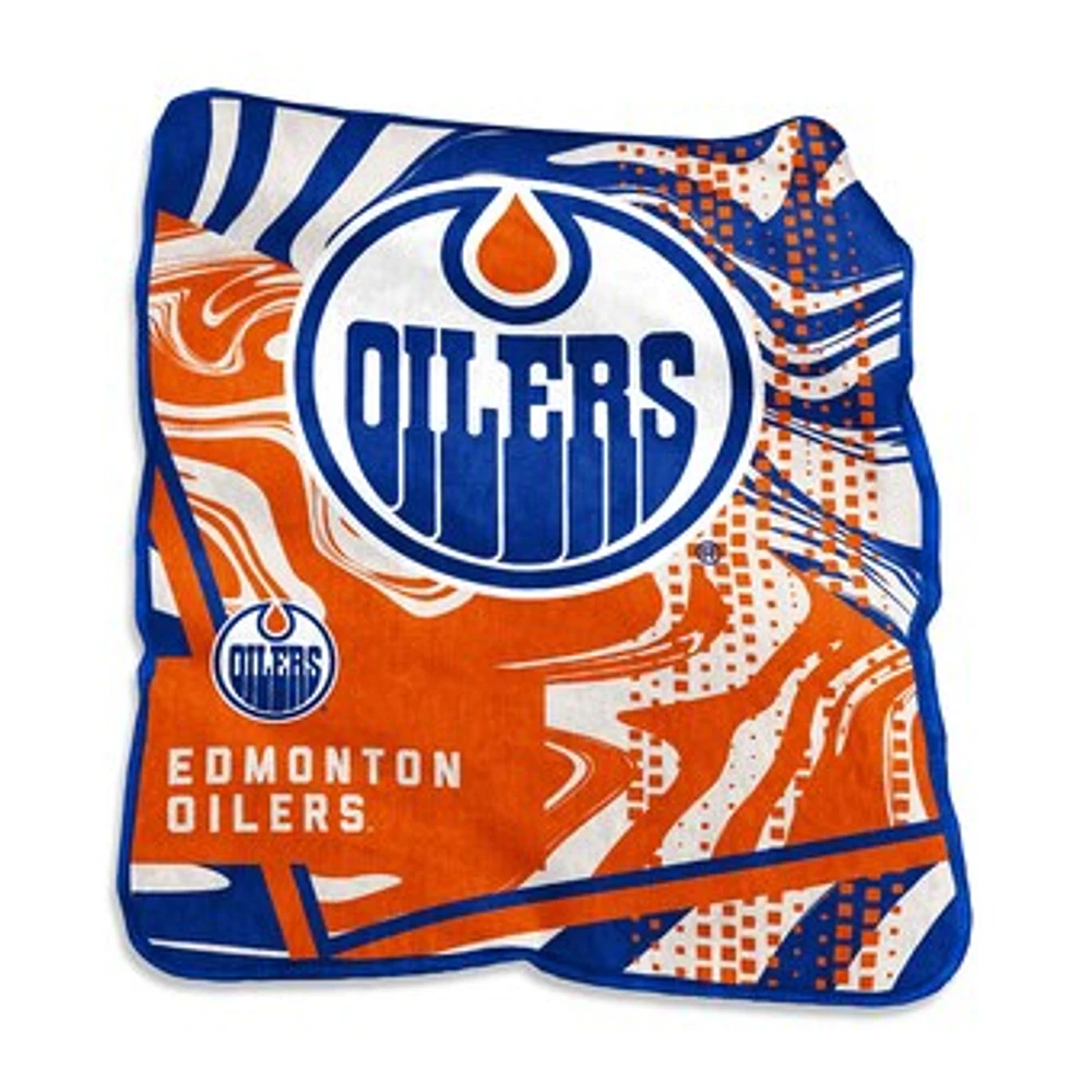 Edmonton Oilers 50" x 60" Raschel Blanket