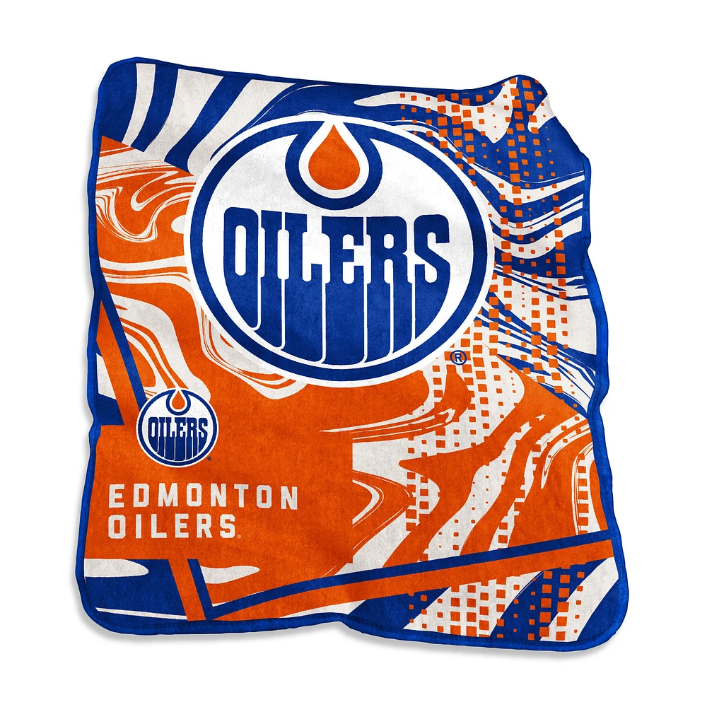 Edmonton Oilers 50" x 60" Raschel Blanket