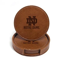 Notre Dame Fighting Irish 4-Pack Faux Leather Coaster Set