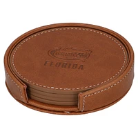 Florida Gators 4-Pack Faux Leather Coaster Set