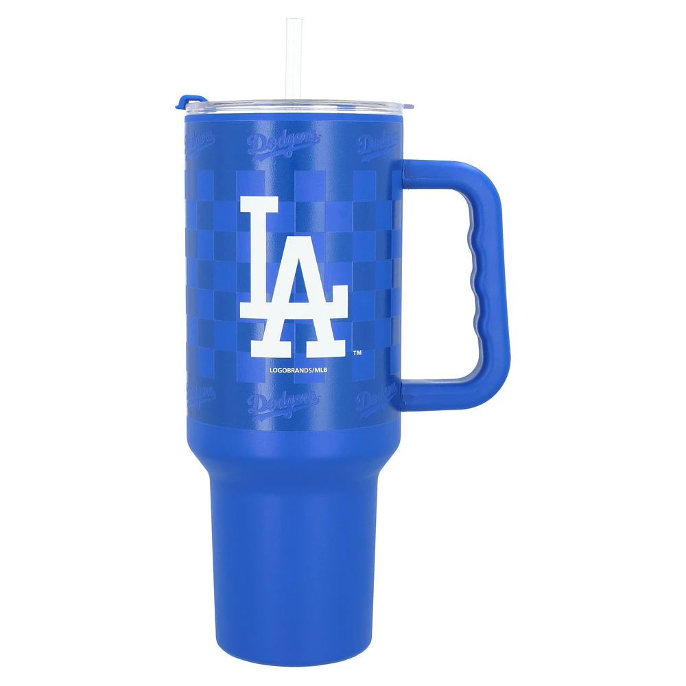 Los Angeles Dodgers 40oz Checkered Stainless Steel Tumbler