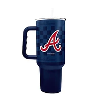 Atlanta Braves 40oz Checkered Stainless Steel Tumbler