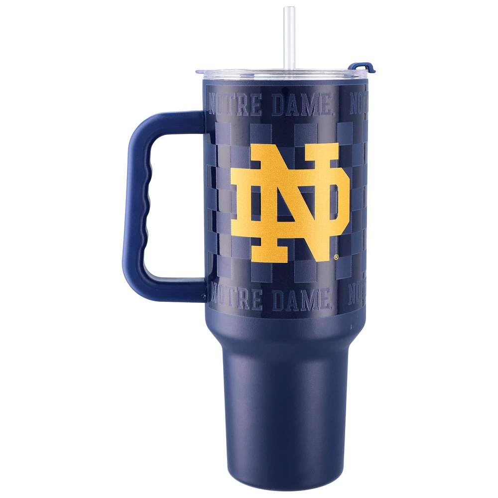 Notre Dame Fighting Irish 40oz. Checkered Stainless Steel Tumbler