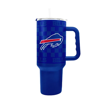 Buffalo Bills 40oz Checkered Stainless Steel Tumbler