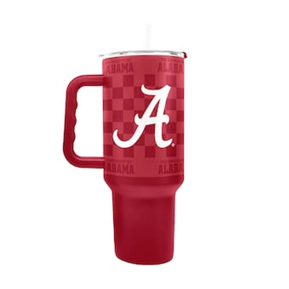 Alabama Crimson Tide 40oz Checkered Stainless Steel Tumbler