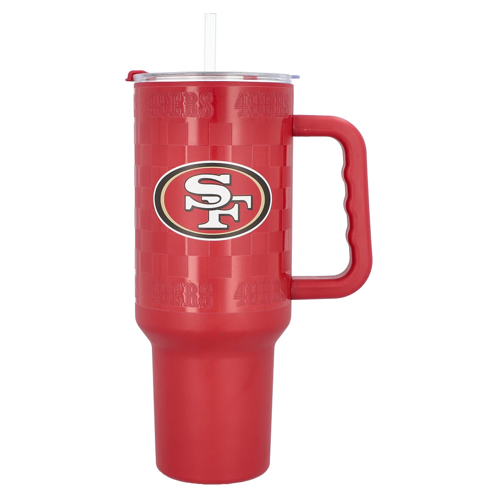 San Francisco 49ers 40oz Checkered Stainless Steel Tumbler