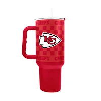 Kansas City Chiefs 40oz Checkered Stainless Steel Tumbler