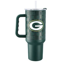 Green Bay Packers 40oz. Checkered Stainless Steel Tumbler