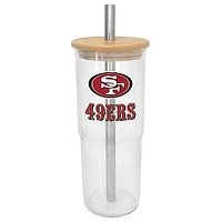 San Francisco 49ers 24oz. Glass Tumbler