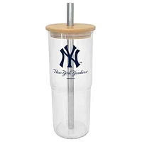 New York Yankees 24oz. Glass Tumbler