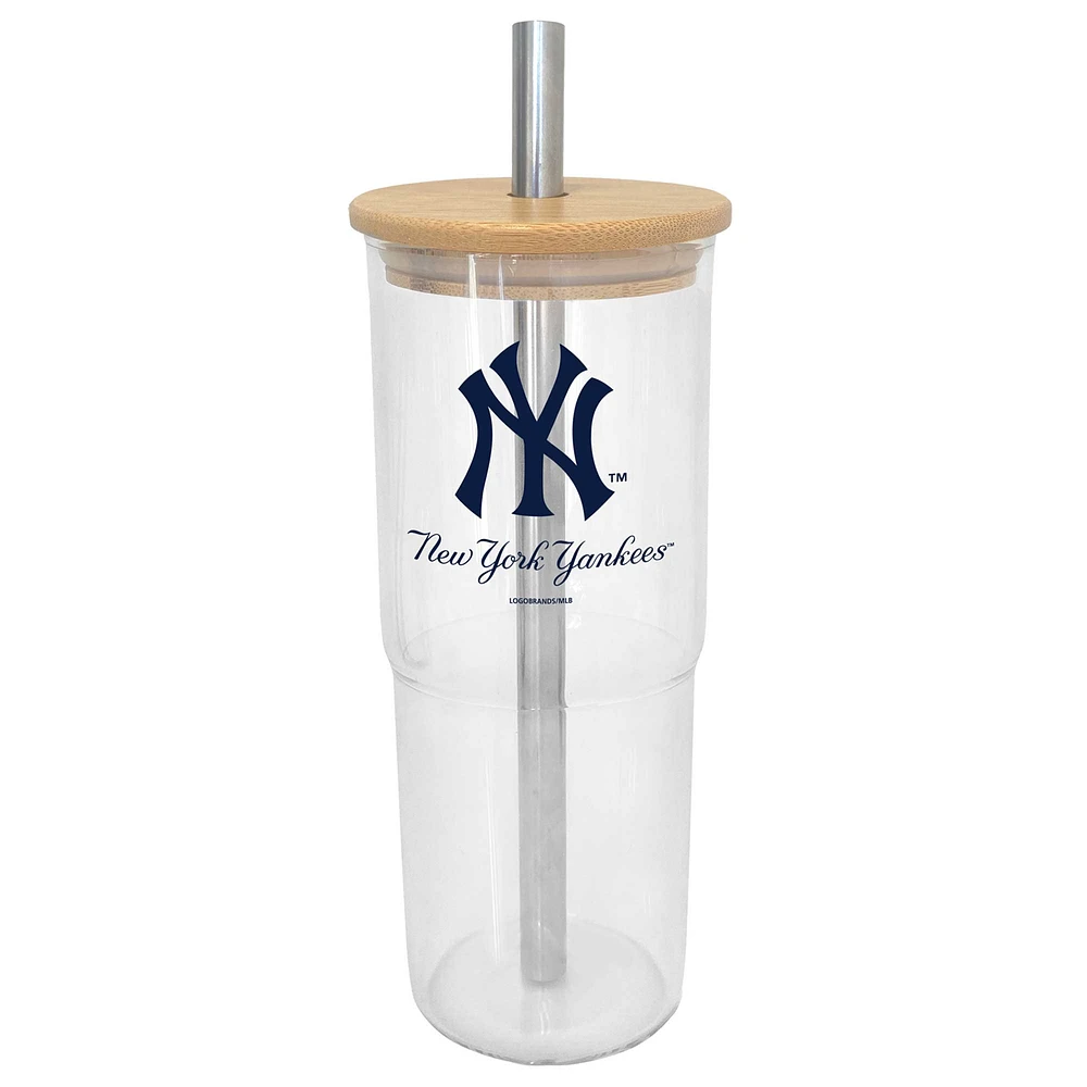 New York Yankees 24oz. Glass Tumbler