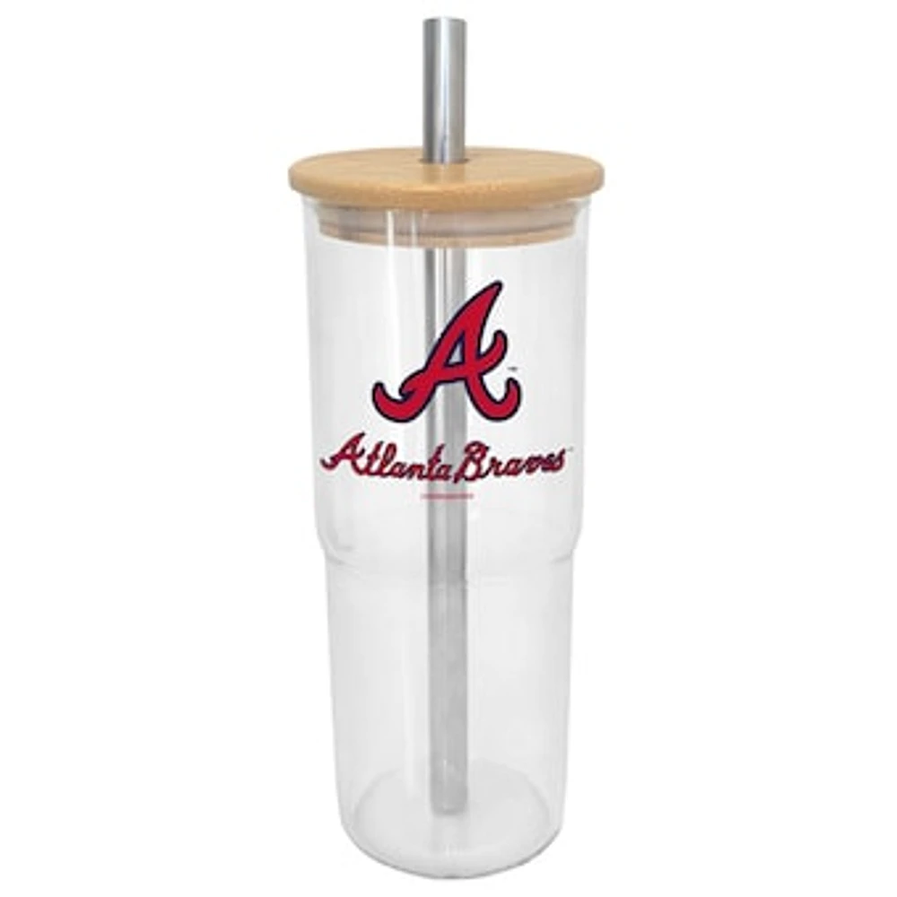 Atlanta Braves 24oz. Glass Tumbler