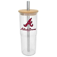 Atlanta Braves 24oz. Glass Tumbler