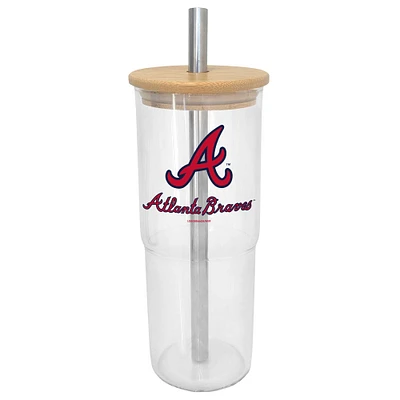 Atlanta Braves 24oz. Glass Tumbler