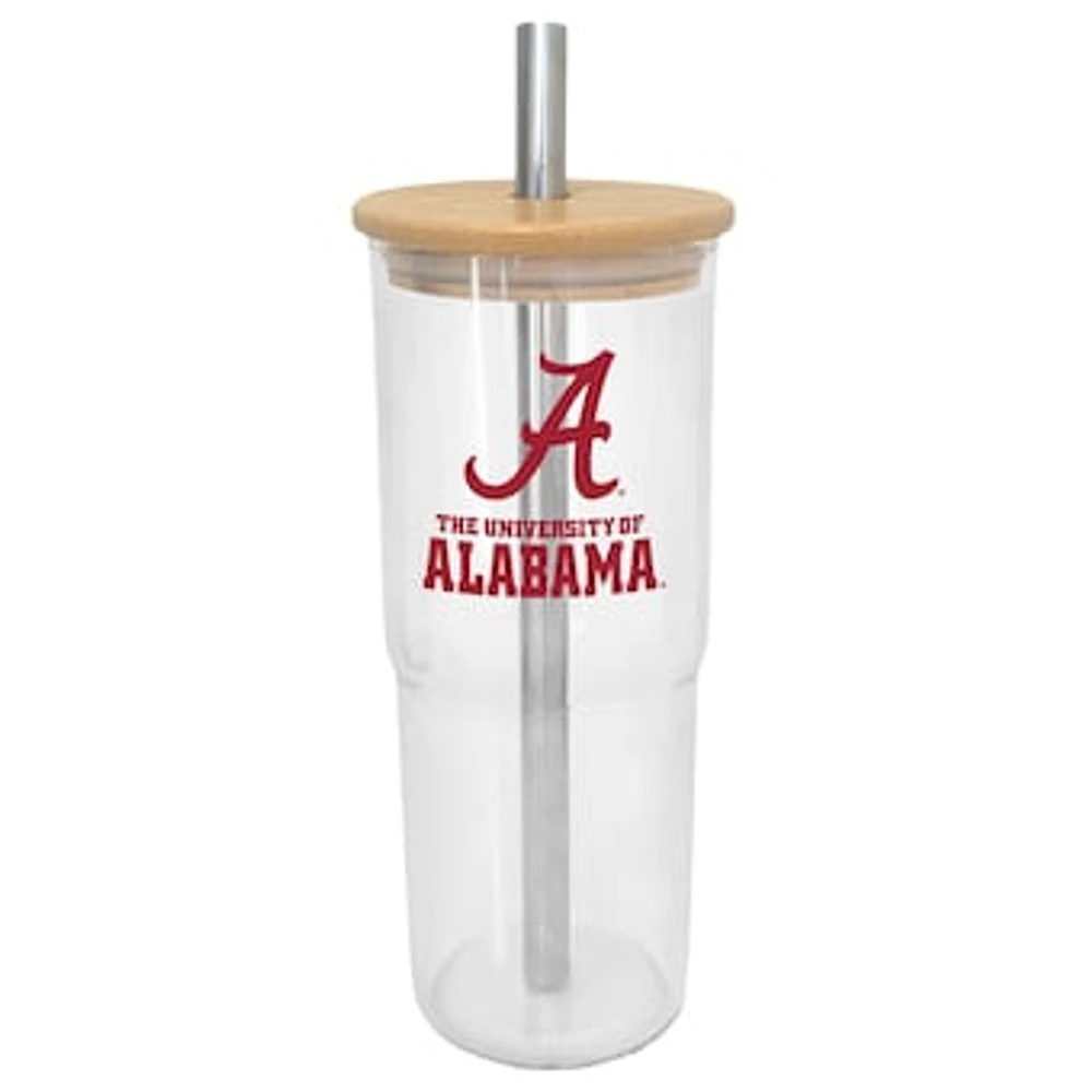 Alabama Crimson Tide 24oz. Glass Tumbler