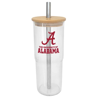 Alabama Crimson Tide 24oz. Glass Tumbler