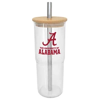 Alabama Crimson Tide 24oz. Glass Tumbler