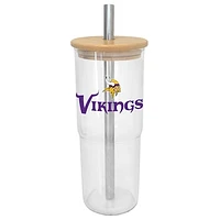 Minnesota Vikings 24oz. Glass Tumbler