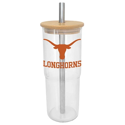 Texas Longhorns 24oz. Glass Tumbler