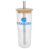 North Carolina Tar Heels 24oz. Glass Tumbler