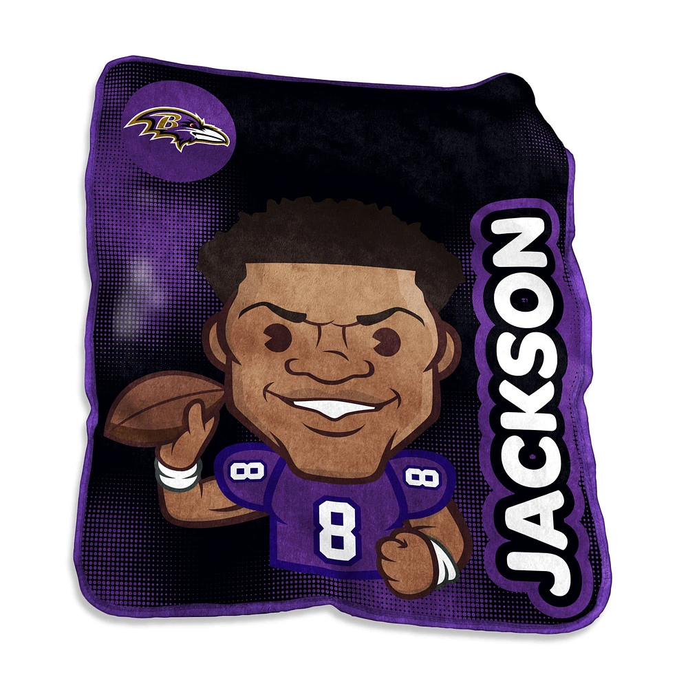 Lamar Jackson Baltimore Ravens 50" x 60" Emoji Blanket