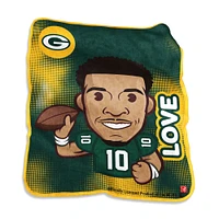 Jordan Love Green Bay Packers 50" x 60" Emoji Blanket