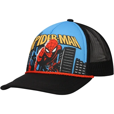 Youth Black Spider-Man Foam Trucker Adjustable Hat