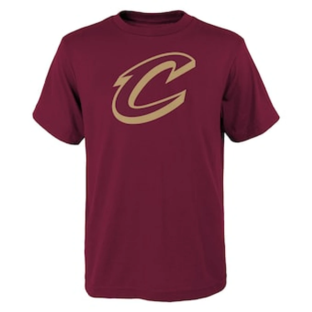 Youth Wine Cleveland Cavaliers Primary Logo T-Shirt