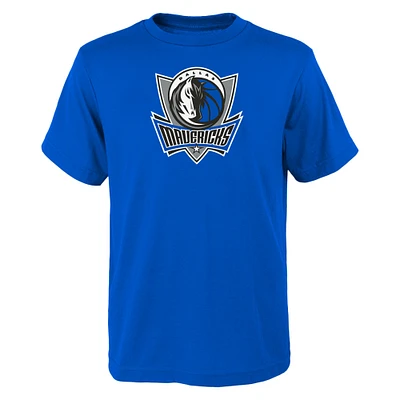 Youth Royal Dallas Mavericks Primary Logo T-Shirt