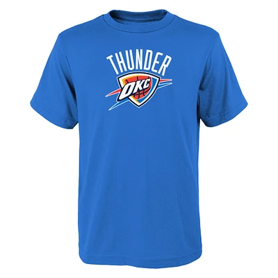 Youth Blue Oklahoma City Thunder Primary Logo T-Shirt