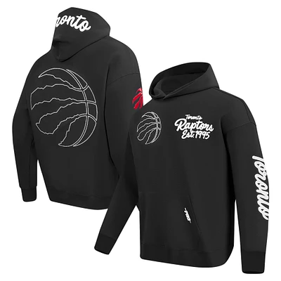 Men's Pro Standard Black Toronto Raptors Paint the City Pullover Hoodie