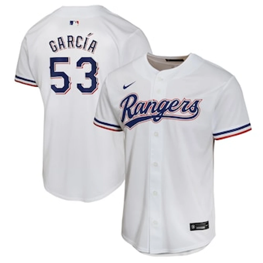 Youth Nike Adolis Garcia White Texas Rangers Home Game Player Jersey