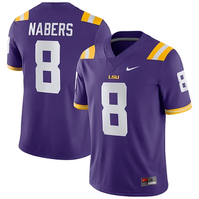 Men's Nike Malik Nabers Purple LSU Tigers Alumni Player Game Jersey