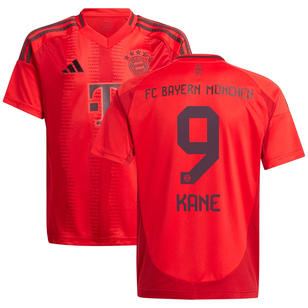 Youth adidas Harry Kane Red Bayern Munich 2024/25 Home Replica Player Jersey