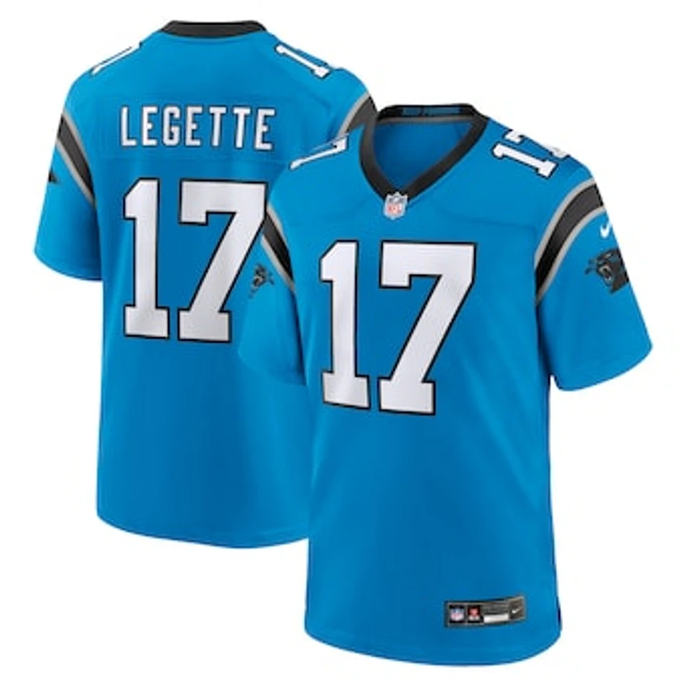 Men's Nike Xavier Legette  Blue Carolina Panthers Alternate Game Jersey