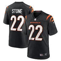 Men's Nike Geno Stone  Black Cincinnati Bengals Game Jersey