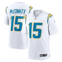 Men's Nike Ladd McConkey  White Los Angeles Chargers Game Jersey