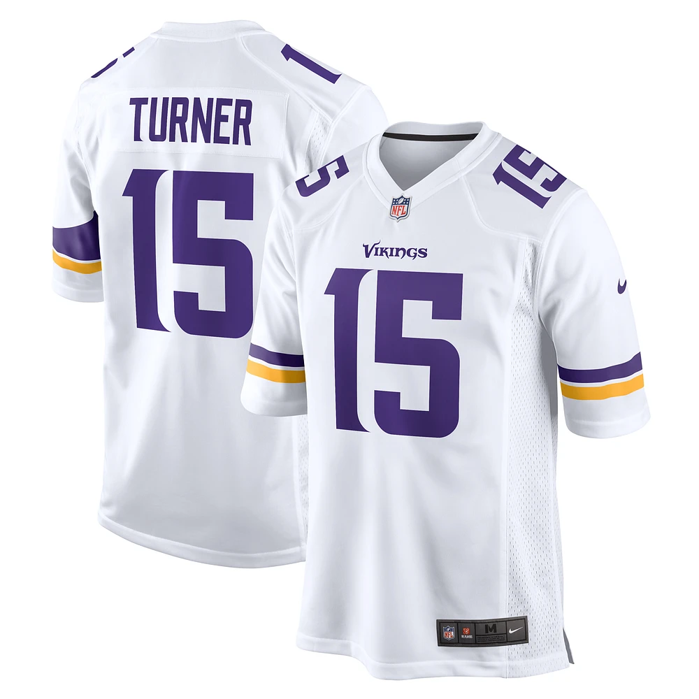 Men's Nike Dallas Turner  White Minnesota Vikings Game Jersey