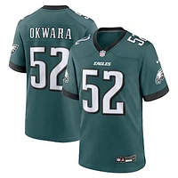 Men's Nike Julian Okwara Midnight Green Philadelphia Eagles Game Jersey