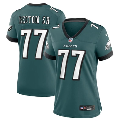 Women's Nike Mekhi Becton Sr. Midnight Green Philadelphia Eagles Game Jersey