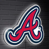 Atlanta Braves LED Team Logo Shaped Lighted Wall Sign