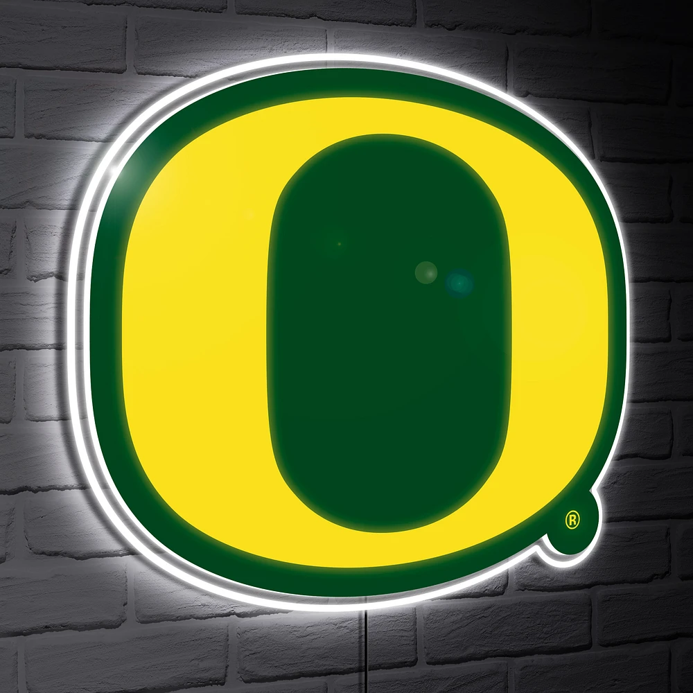 Oregon Ducks LED Team Logo Shaped Lighted Wall Sign