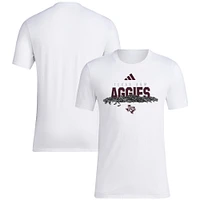 Men's adidas White Texas A&M Aggies Baseball Sunflower Seeds T-Shirt