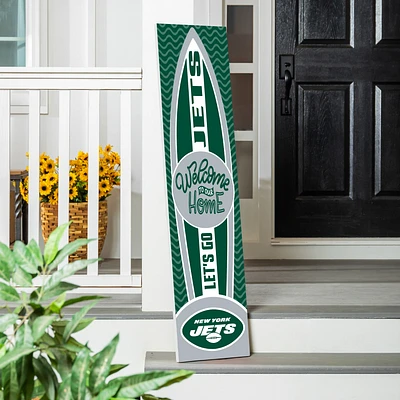 New York Jets 47" Surfboard Summer Porch Leaner Welcome Wall Sign