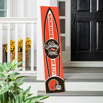 Cleveland Browns 47" Surfboard Summer Porch Leaner Welcome Wall Sign
