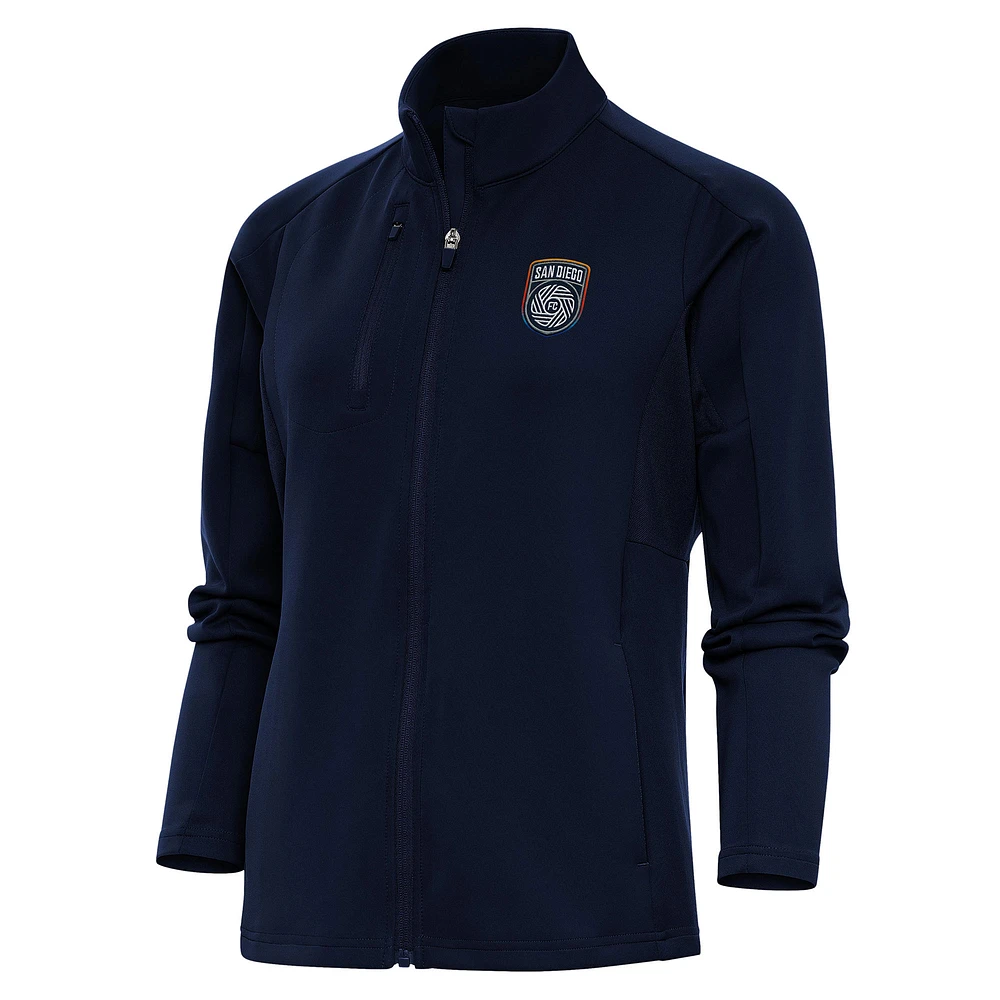 Women's Antigua Navy San Diego FC Generation Full-Zip Jacket