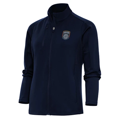 Women's Antigua Navy San Diego FC Generation Full-Zip Jacket