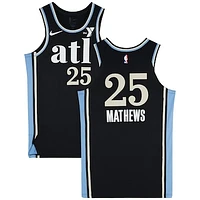 Garrison Mathews Atlanta Hawks Game-Used #25 Black City Edition Nike Jersey vs. Los Angeles Lakers on January 30, 2024 - Size 46+4