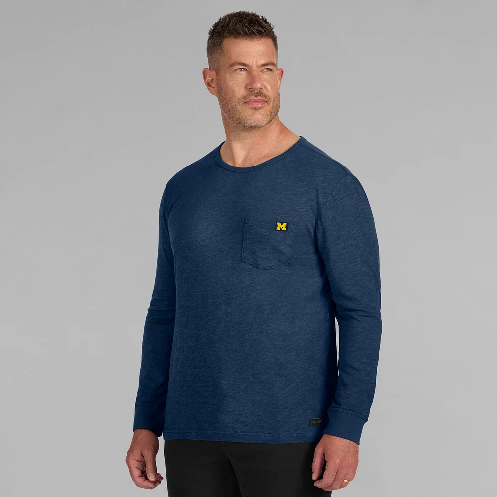 Men's J. Palmer Navy Michigan Wolverines In-The-Pocket Long Sleeve T-Shirt