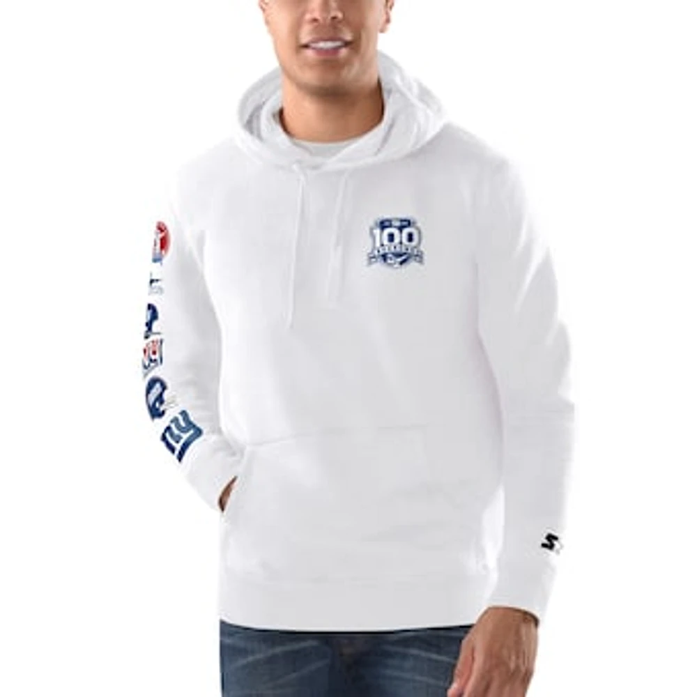 Men's Starter New York Giants 100th Season Pullover Hoodie